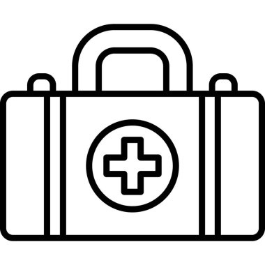 ilk yardım kutusu vektör simgesi 