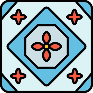 Döşeme. Web simgesi basit illüstrasyon