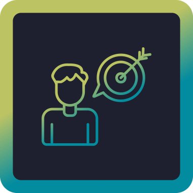 Amaç ağ simgesi vektör illüstrasyonu