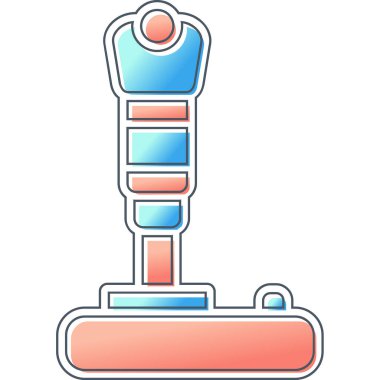 Modern joystick simgesinin vektör çizimi                             