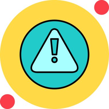 uyarı vektör çizgisi simgesi, uyarı simgesi