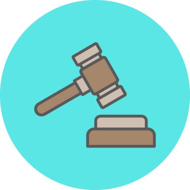 Adalet simgesi vektörünün çekici