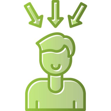 Oklu adam, vektör illüstrasyonu 