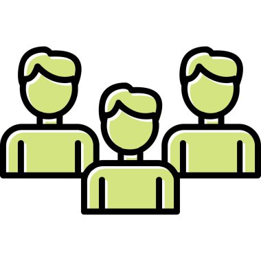 vector illustration of Group people icon 