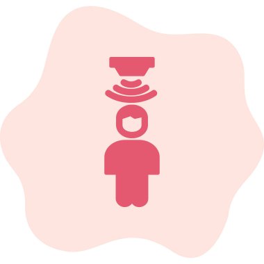 Hareket Sensörü simgesi, vektör illüstrasyonu basit tasarım