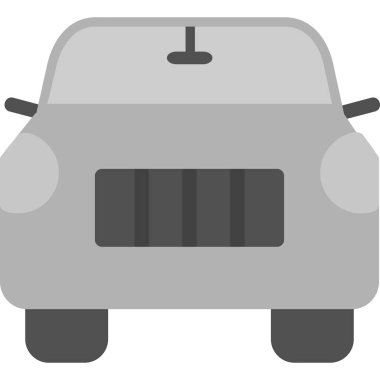 araba web simgesi basit illüstrasyon 