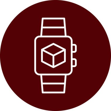 smartwatch simgesi, vektör illüstrasyonu 