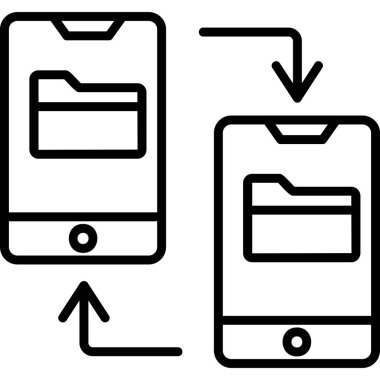 vector illustration of File Transfer modern icon            