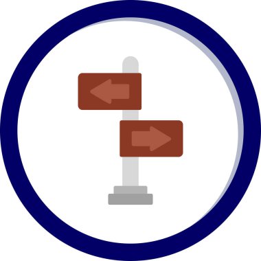 yönler web simgesi basit tasarım 