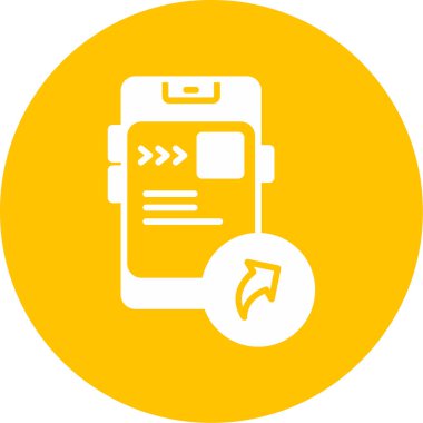 İleri simgesinin vektör illüstrasyonu  