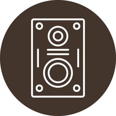 hoparlör basit vektör illüstrasyonu