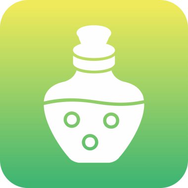 İksir ağı simgesi, vektör illüstrasyonu