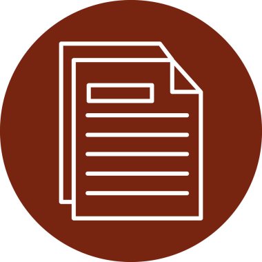 belge web simgesi basit resimleme 