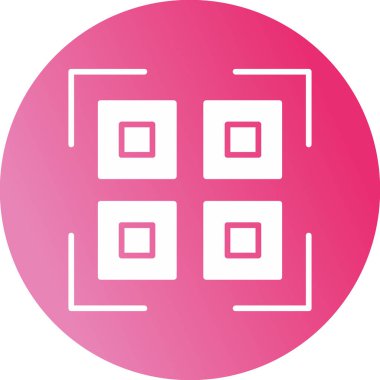 Barkod. Web simgesi basit illüstrasyon         
