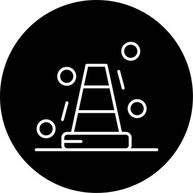 Bollard web simgesi vektör illüstrasyonu