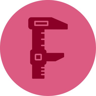 calliper simgesi, vektör illüstrasyonu basit tasarım