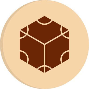 trapezyum prizma simgesi, vektör illüstrasyonu