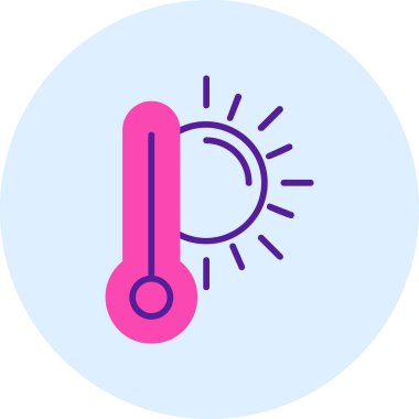  yüksek sıcaklık vektör simgesi