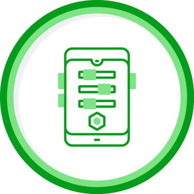 Smartphone web simgesi, vektör çizim 