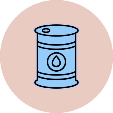 Petrol varil simge vektör çizim