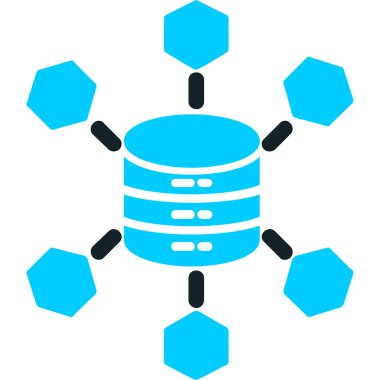 Büyük Veri vektör simgesi, basit illüstrasyon                  