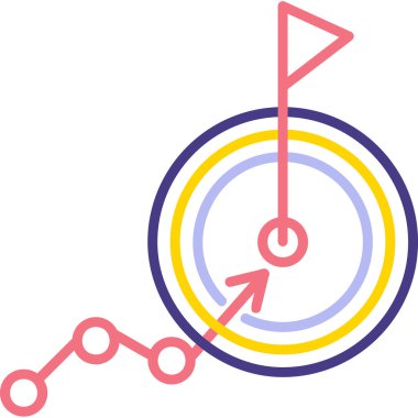 goal icon, vector illustration simple design