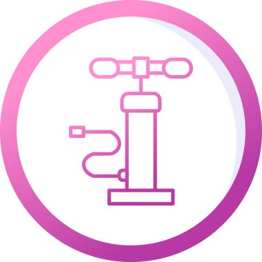 Hava pompası. Web simgesi basit illüstrasyon         