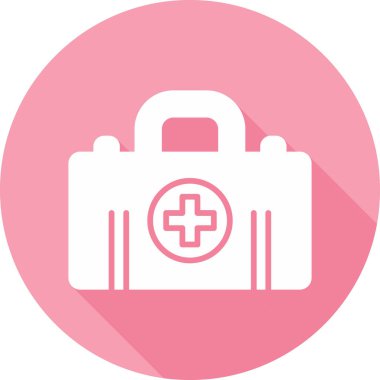 ilk yardım kutusu vektör simgesi 