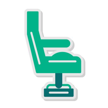 modada izole edilmiş arka planda koltuk simgesi 