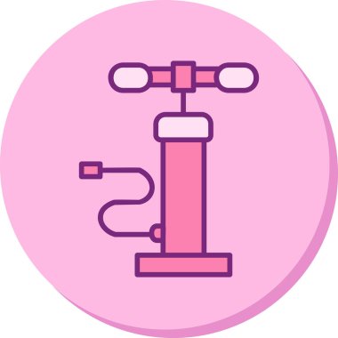 Hava pompası. Web simgesi basit illüstrasyon         