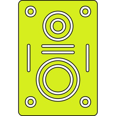 hoparlör basit vektör illüstrasyonu