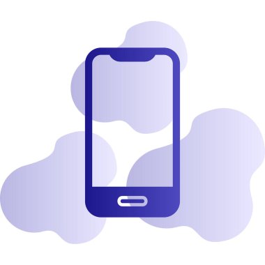 Akıllı telefon. Web simgesi basit illüstrasyon 