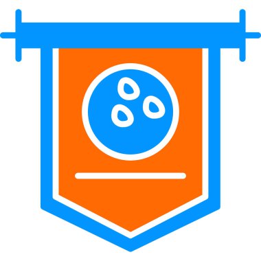 Sancak simgesi vektör illüstrasyonu  