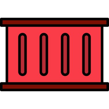 kabuk ağ simgesi vektör illüstrasyonu