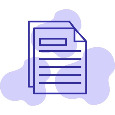 belge web simgesi basit resimleme 