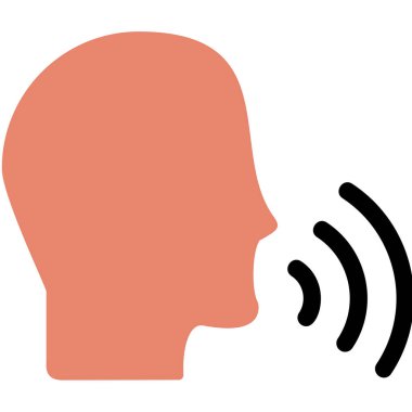 Konuşan Web simgesi vektör illüstrasyonu