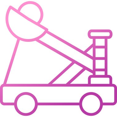 Mancınık. Web simgesi basit illüstrasyon              