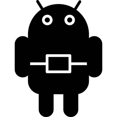 Android Web simgesi vektör çizimi 