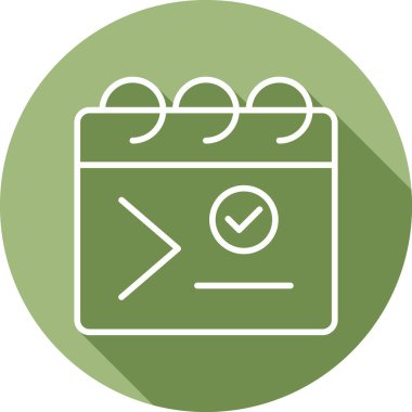 Takvim simgesi, vektör illüstrasyonu basit tasarım