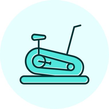 Sabit Bisiklet simge vektör çizim