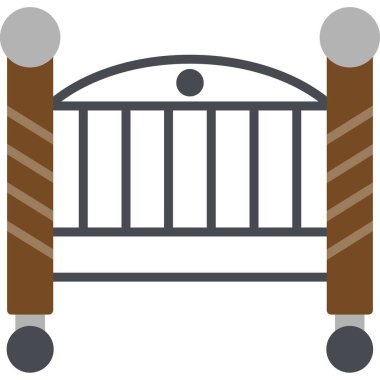 Bebek Beşiği Web simgesi vektör illüstrasyonu