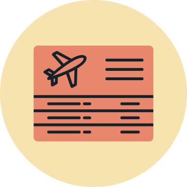 Seyahat ikonunun vektör illüstrasyonu. Ayrılışlar                   