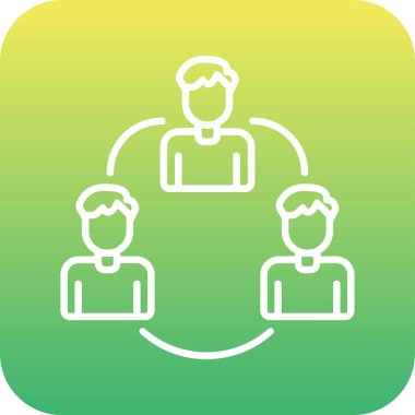 takım çalışması ikon vektör illüstrasyonu 