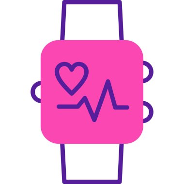 smartwatch simgesi, vektör illüstrasyonu 