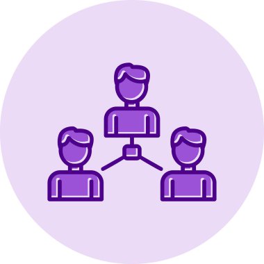 Sosyoloji simgesinin vektör illüstrasyonu 