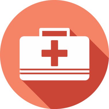 İlk Yardım Kiti tıbbi ikon vektör çizimi