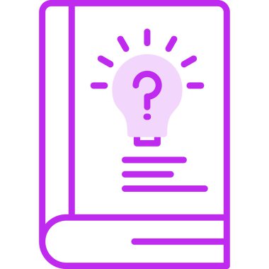 Kılavuz kitap simgesi, vektör illüstrasyonu basit tasarım