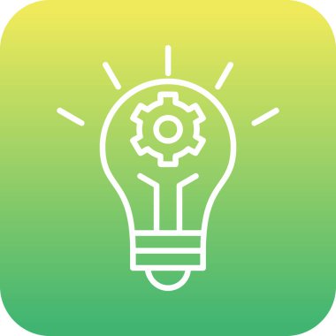 İnovasyon web simgesi basit illüstrasyon 