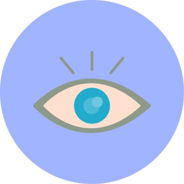 Göz. Web simgesi basit illüstrasyon 