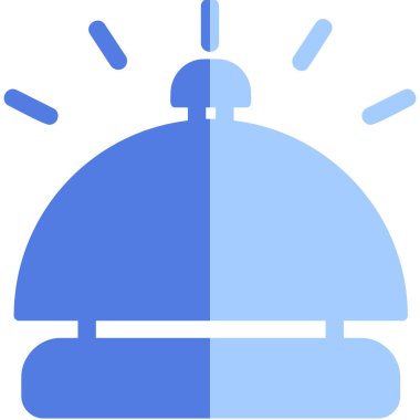Desk Bell modern simgesinin vektör çizimi            